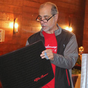 Now, Roberto Rosa has something to curl up on in front of his fireplace